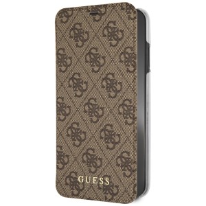 Guess GUFLBKI65GF4GBR iPhone Xs Maxbrown/brązowy book 4G Charms Collection