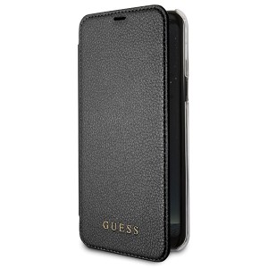 Guess GUFLBKS8LIGLTBK G955 S8 Plus black/czarny book Iridescent