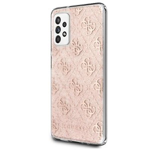 Guess GUHCA52PCU4GLPI A526/A525 A52różowy/pink hard case 4G Glitter