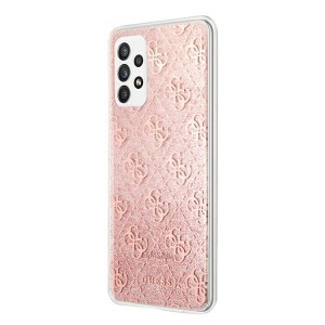 Guess GUHCA72PCU4GLPI A72 A725różowy/pink hard case 4G Glitter