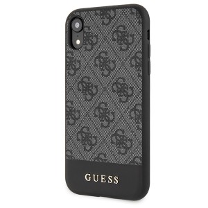 Guess GUHCI61G4GLGR iPhone Xrszary/grey hardcase 4G Stripe Collection