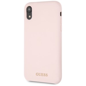 Guess GUHCI61LSGLLP iPhone Xrlight pink/jasnoróżowy hard case Silicone