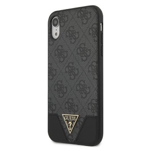Guess GUHCI61PU4GHBK iPhone Xrszary/grey hardcase 4G Triangle Collection