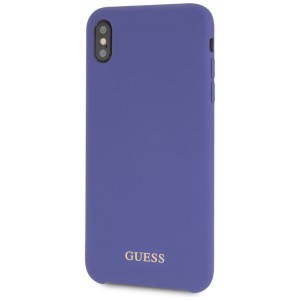 Guess GUHCI65LSGLUV iPhone Xs Max purple/fioletowy hard case Silicone