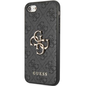 Guess GUHCI84GMGGR iPhone 7/8/SE 2020 /SE 2022 szary/grey hardcase 4G Big Metal Logo