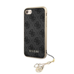 Guess GUHCI8GF4GGR iPhone 7/8/SE 2020/ SE 2022 grey/szary hard case 4G Charms Collection
