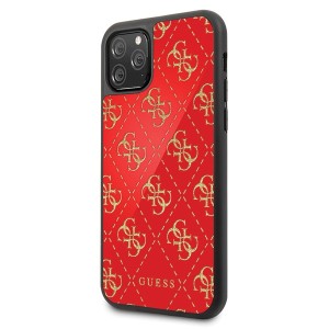 Guess GUHCN584GGPRE iPhone 11 Proczerwony/red hard case 4G Double Layer Glitter
