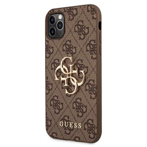 Guess GUHCN584GMGBR iPhone 11 Probrązowy/brown hardcase 4G Big Metal Logo