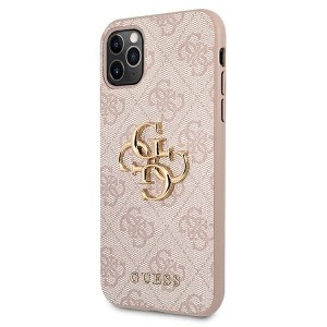 Guess GUHCN584GMGPI iPhone 11 Pro różowy/pink hardcase 4G Big Metal Logo