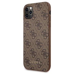 Guess GUHCN58G4GFBR iPhone 11 Pro 5,8"brązowy/brown hard case 4G Metal Gold Logo