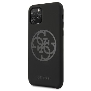 Guess GUHCN58LS4GBK iPhone 11 Problack/czarny hard case Silicone 4G Tone On Tone