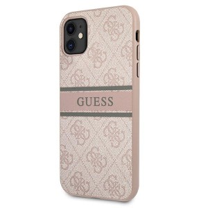 Guess GUHCN614GDPI iPhone 11 6,1"/ Xr różowy/pink hardcase 4G Stripe
