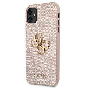 Guess GUHCN614GMGPI iPhone 11 6,1"/ Xr różowy/pink hardcase 4G Big Metal Logo