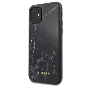 Guess GUHCN61HYMABK iPhone 11 6,1" / Xrczarny/black Marble Glass