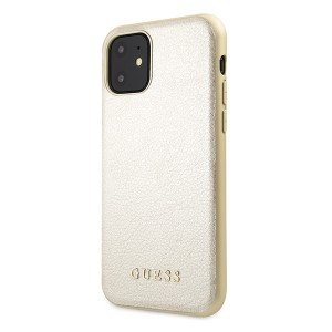 Guess GUHCN61IGLGO iPhone 11 6,1" / Xrzłoty/gold hard case Iridescent