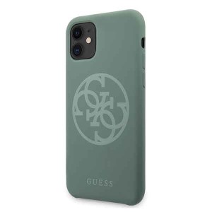 Guess GUHCN61LS4GKA iPhone 11 6,1" / Xrkhaki hard case Silicone 4G Tone On Tone