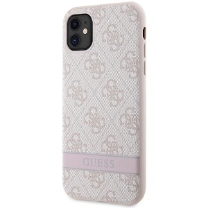 Guess GUHCN61P4SNP iPhone 11 / Xrróżowy/pink hardcase 4G Stripe
