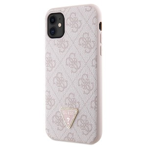 Guess GUHCN61P4TDSCPP iPhone 11 / Xr6.1" różowy/pink hardcase Crossbody 4G Metal Logo