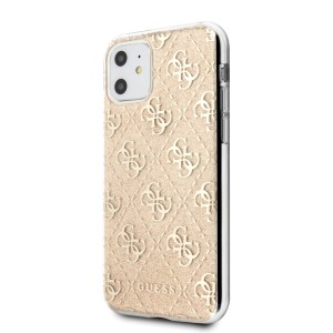 Guess GUHCN61PCU4GLGO iPhone 11 / Xr6,1" złoty/gold hard case 4G Glitter