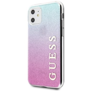 Guess GUHCN61PCUGLPBL iPhone 11 różowo-niebieski/pink blue hard case Glitter Gradient