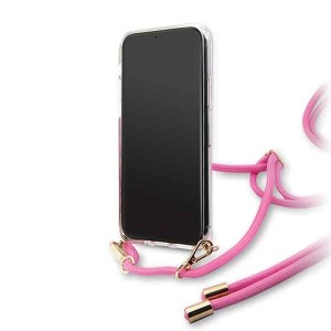 Guess GUHCN61WO4GPI iPhone 11 6,1" / Xrróżowy/pink hard case 4G Gradient