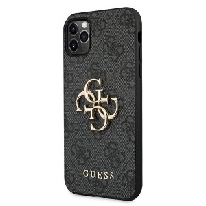 Guess GUHCN654GMGGR iPhone 11 Pro Maxszary/grey hardcase 4G Big Metal Logo