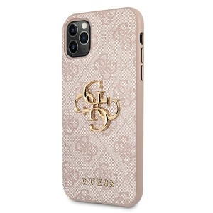 Guess GUHCN654GMGPI iPhone 11 Pro Maxróżowy/pink hardcase 4G Big Metal Logo