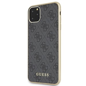 Guess GUHCN65G4GG iPhone 11 Pro Maxszary/grey hard case 4G Collection