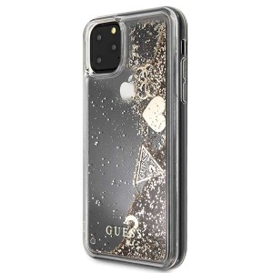Guess GUHCN65GLHFLGO iPhone 11 Pro Max6,5" gold/złoty hard case Glitter Hearts