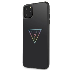 Guess GUHCN65TRMLBK iPhone 11 Pro Maxczarny/black hard case Triangle Glitter