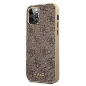 Guess GUHCP12LG4GB iPhone 12 Pro Max6,7" brązowy/brown hard case 4G Collection