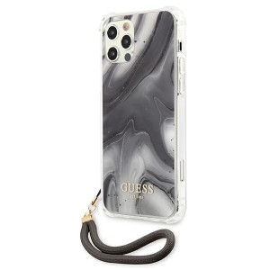 Guess GUHCP12LKSMAGR iPhone 12 Pro Max6,7" szary/grey hardcase Marble Collection