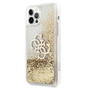 Guess GUHCP12LLG4GGO iPhone 12 Pro Max6,7" złoty/gold hardcase 4G Big Liquid Glitter