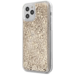Guess GUHCP12LLG4GSLG iPhone12 Pro Max 6,7" złoty/gold hardcase 4G Liquid Glitter