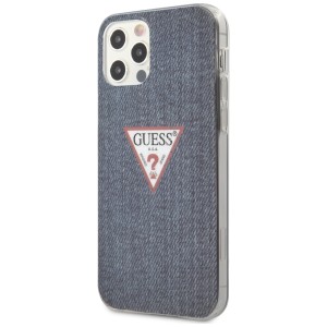 Guess GUHCP12LPCUJULDB iPhone12 Pro Max 6,7"  granatowy/dark blue hardcase Jeans Collection