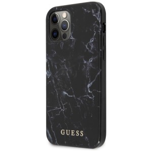 Guess GUHCP12LPCUMABK iPhone12 Pro Max 6,7"  czarny/black hardcase Marble