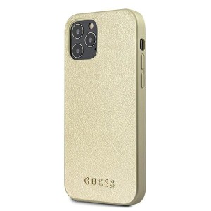 Guess GUHCP12MIGLGO iPhone 12/12 Pro6,1" złoty/gold hardcase Iridescent