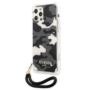 Guess GUHCP12MKSARBK iPhone 12/12 Pro6,1" czarny/black hardcase Camo Collection