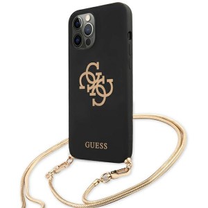 Guess GUHCP12MLSC4GBK iPhone 12/12 Pro6,1" czarny/black hardcase 4G Gold Chain Collection