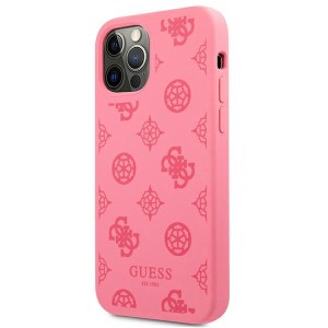 Guess GUHCP12MLSPEFU iPhone 12/12 Pro6,1" fuksja/fuchsia hard case Peony Collection