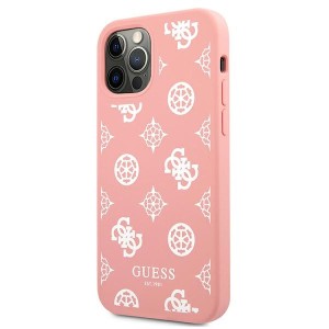 Guess GUHCP12MLSPEWPI iPhone 12/12 Pro6,1" różowy/pink hard case Peony Collection