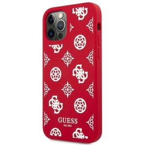 Guess GUHCP12MLSPEWRE iPhone 12/12 Pro6,1" czerwony/red hard case Peony Collection