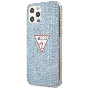 Guess GUHCP12MPCUJULLB iPhone12/12 Pro 6,1" niebieski/light blue hardcase Jeans Collection