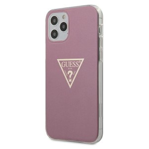 Guess GUHCP12MPCUMPTPI iPhone12/12 Pro 6,1" różowy/pink hardcase Metallic Collection