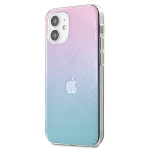 Guess GUHCP12S3D4GGBP iPhone 12 mini5,4" niebiesko-różowy/blue&pink hardcase 4G 3D Pattern Collection