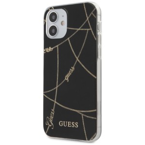 Guess GUHCP12SPCUCHBK iPhone12 mini 5,4" czarny/black hardcase Gold Chain Collection