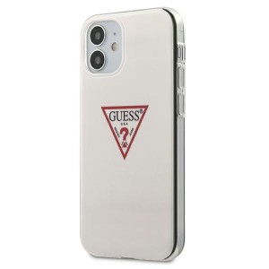 Guess GUHCP12SPCUCTLWH iPhone12 mini 5,4" biały/white hardcase Triangle Collection