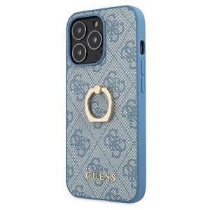 Guess GUHCP13L4GMRBL iPhone 13 Pro / 136,1" niebieski/blue hardcase 4G with ring stand