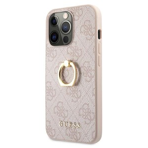 Guess GUHCP13L4GMRPI iPhone 13 Pro / 136,1" różowy/pink hardcase 4G with ring stand