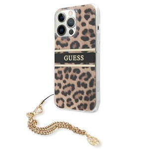 Guess GUHCP13LKBSLEO iPhone 13 Pro / 136,1" Leopard hardcase Gold Chain
